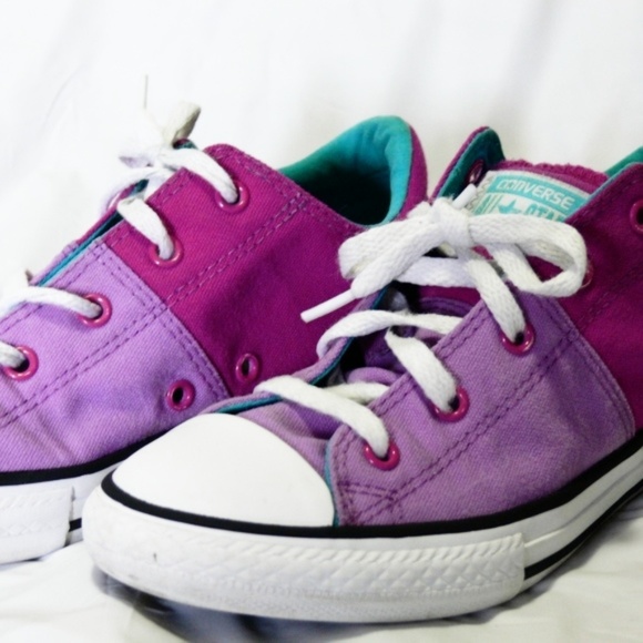 Converse All Star pink purple blue color block - Picture 6 of 8